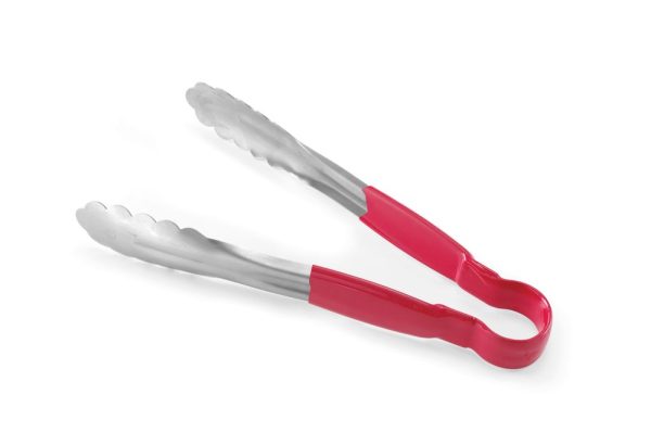 Pinças de servir HACCP 250 mm, HENDI, Vermelho, (L)250mm