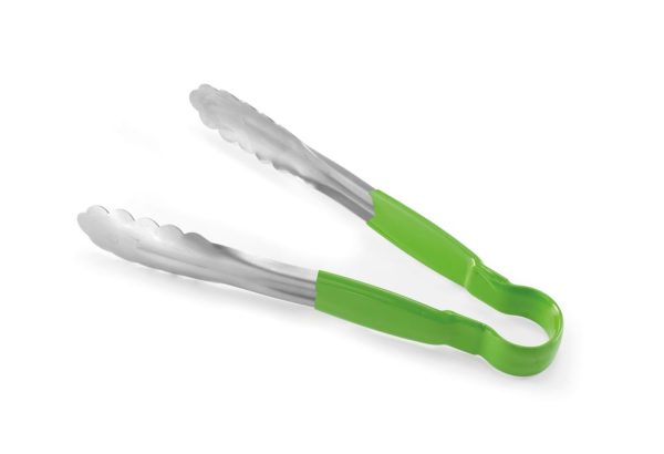 Pinças de servir HACCP 250 mm, HENDI, Verde, (L)250mm