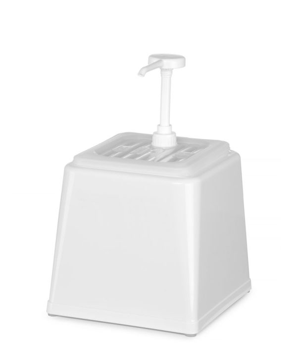 Dispensador de molhos, HENDI, 2,5L, Branco, 230x210x(H)327mm - Image 2