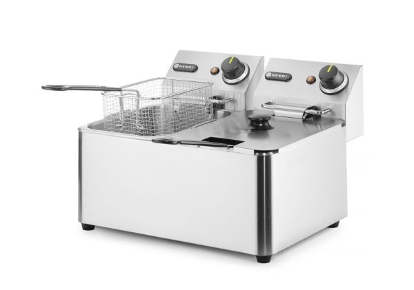 Fritadeira Kitchen Line - 2x4L, HENDI, Kitchen Line, 8L, 230V/6000W, 470x380x(H)315mm - Image 3