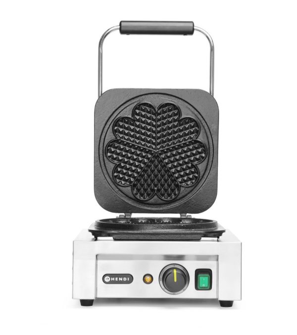 Máquina de fazer waffles "Heart", HENDI, 230V/2200W, 330x543x(H)550mm