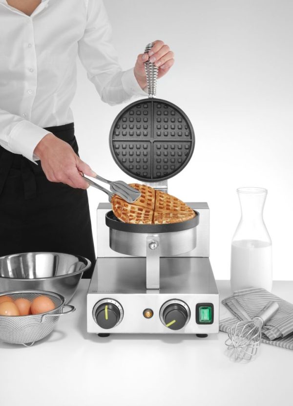 Máquina de fazer waffles - redonda, HENDI, 230V/1000W, 250x491x(H)285mm - Image 4