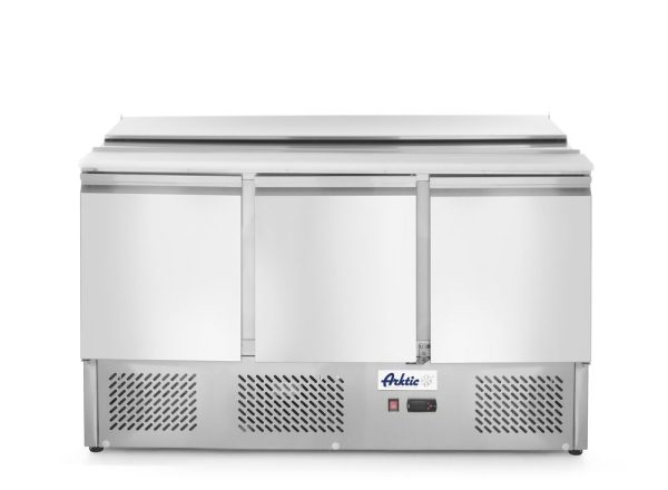 Bancada frigorífica para ingredientes com três portas 380 L, Arktic, 230V/310W, 1390x702x(H)888mm