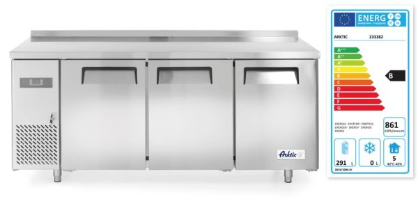 Bancada frigorífica de três portas Kitchen Line 390 L, Arktic, Kitchen Line, 291L, 230V/270W, 1800x600x(H)886mm - Image 3