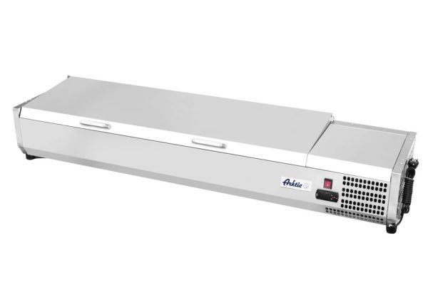 Vitrina expositora refrigerada GN 1/3, Arktic, 6x GN 1/3, 230V/180W, 1405x420x(H)630mm