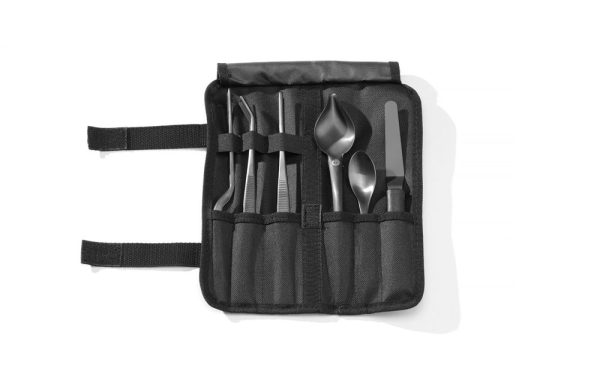 Conjunto de empratamento para Chefs, 6 peças, preto, HENDI, 255x25x(H)100mm