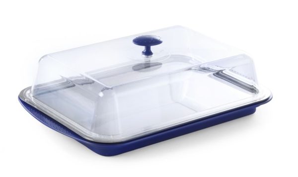 Tabuleiro de exposição com tampa e placas de refrigeração, HENDI, 430x290x(H)150mm