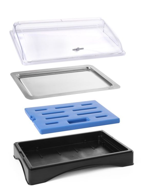 Expositor refrigerado com tampa – Gastronorm 1/1, HENDI, conjunto, 555x357x(H)175mm - Image 3