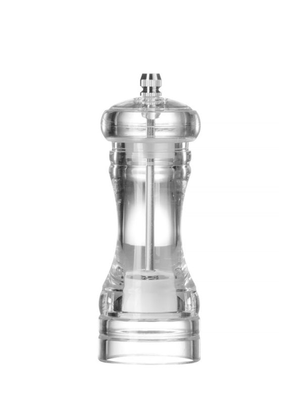 Moinho de pimenta acrílico, HENDI, Transparente, ø50x(H)140mm
