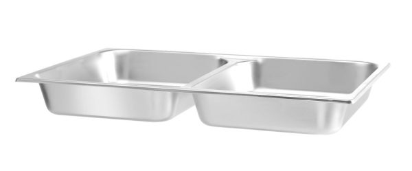 Recipiente para alimentos GN 1/1 com 2 compartimentos, HENDI, 7,5L, 530x325x(H)65mm