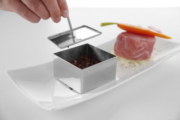 Forma para alimentos e acessório para empurrar quadrado, HENDI, forma, 80x80x(H)45mm - Image 5