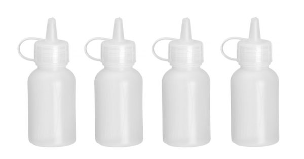 Mini dispensador de molho - conjunto de 4 unidades, HENDI, 0,03L, Transparente, ø30x(H)85mm