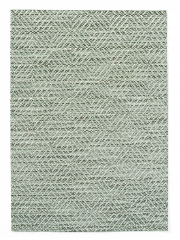 Individuais, padrão geométrico – conjunto de 6, HENDI, Verde, 6 pcs., 450x300mm