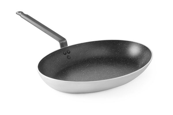 Frigideira para peixe - oval, HENDI, 280x400x(H)55mm