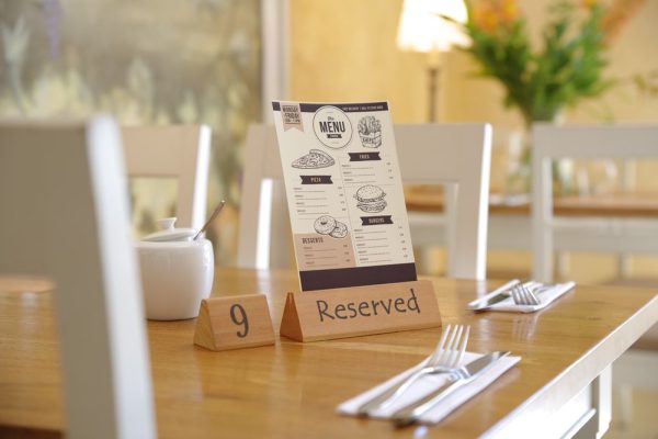 Sinal de mesa reservada, HENDI, "reserved", 152x44x(H)44mm - Image 2