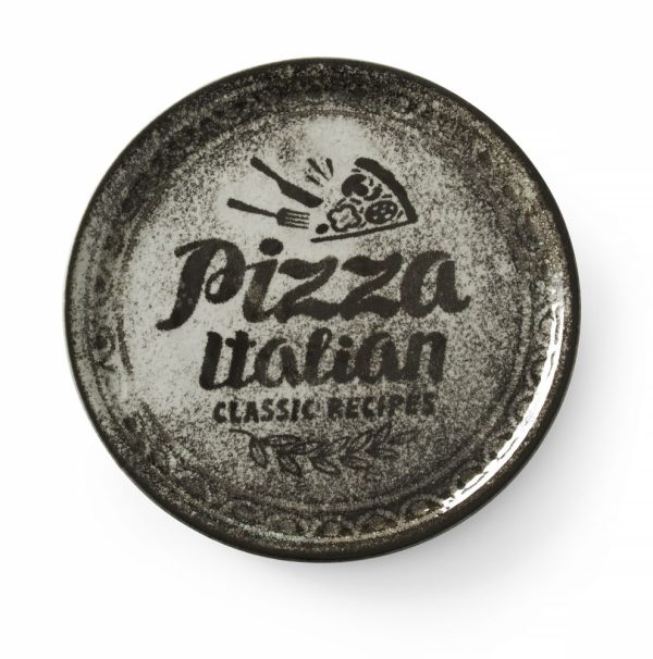 Prato de piza Coleção Recipe, preto, HENDI, Preto, ø310mm