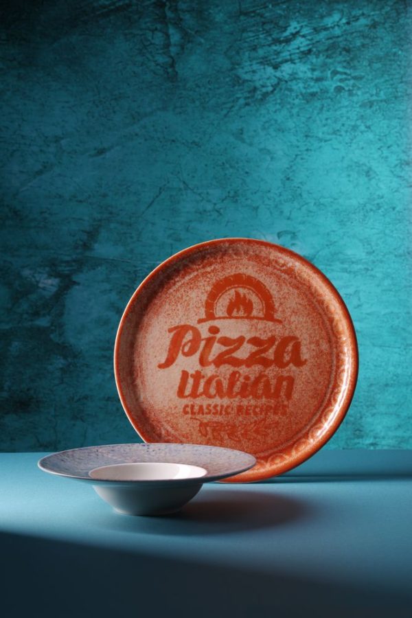 Prato de pizza Coleção Recipe, vermelho tijolo, HENDI, Vermelho, ø330mm - Image 2