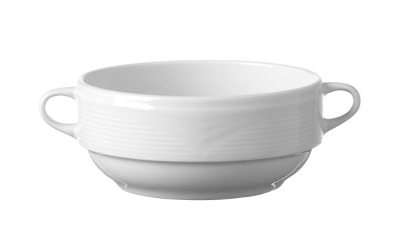 Tigela de sopa e prato, HENDI, 0,38L, ø120mm
