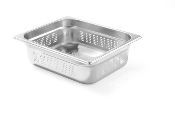 Recipiente Gastronorm 1/2 perfurado, HENDI, Profi Line, GN 1/2, 6,5L, (H)100mm