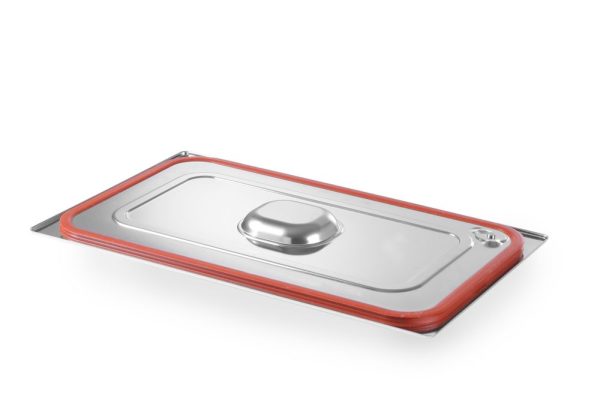 Tampa Gastronorm com aro em silicone, HENDI, Profi Line, GN 1/1, 530x325mm