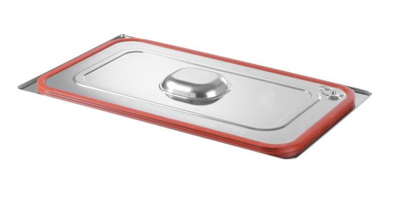 Tampa Gastronorm com aro em silicone, HENDI, Profi Line, GN 1/3, 325x176mm