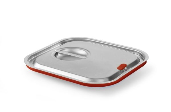 Tampa Gastronorm com aro em silicone, HENDI, Kitchen Line, GN 2/3, 354x325mm