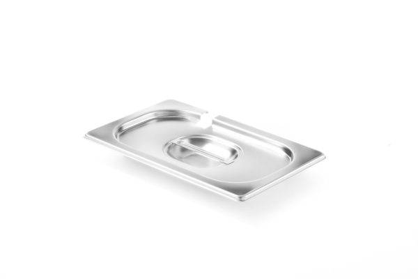 Tampa Gastronorm com encaixe para colheres, HENDI, Profi Line, GN 1/4, 265x162mm