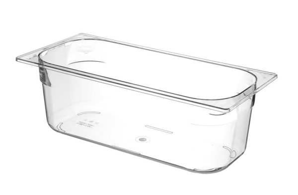 Recipiente para gelado em policarbonato, HENDI, 5L, Transparente, 360x165x(H)120mm