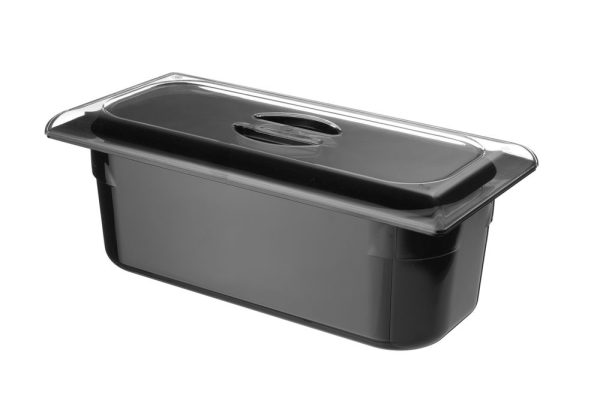 Recipiente para gelado em policarbonato, HENDI, 5L, Preto, 360x165x(H)120mm - Image 2