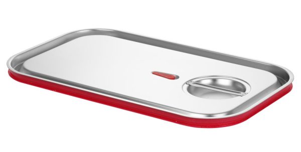 Tampa Gastronorm com aro em silicone, HENDI, Kitchen Line, GN 1/1, 530x325mm