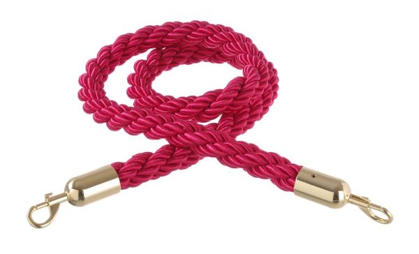 Cordas para barreira, HENDI, vermelho com gancho polido, Vermelho, (L)1500mm - Image 2