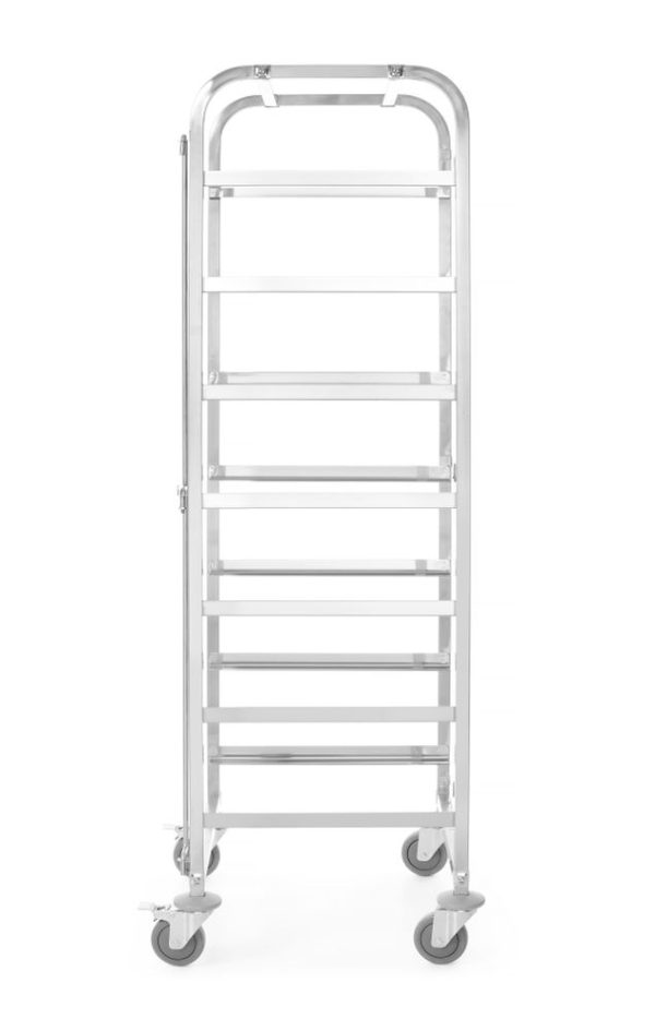 Carrinho móvel para cestos para máquina de lavar loiça - 7 x 500 x 500 mm, HENDI, 615x560x(H)1700mm