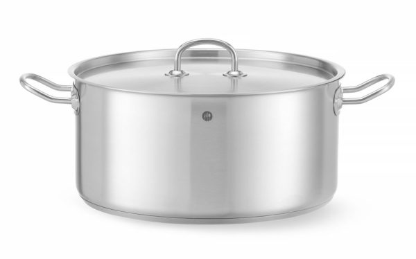 Tacho baixo – com tampa, HENDI, Kitchen Line, 12L, ø320x(H)150mm