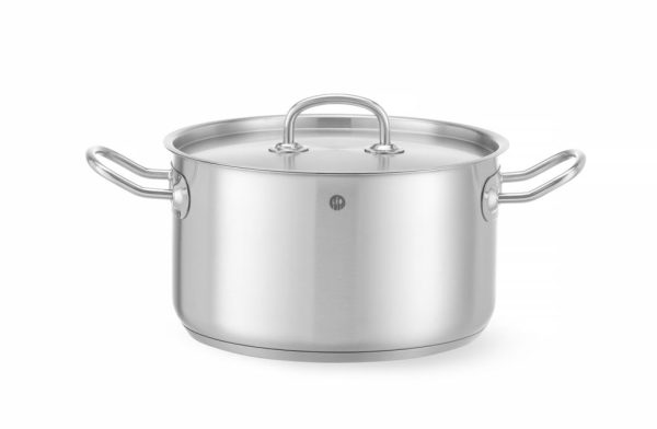 Tacho médio – com tampa, HENDI, Kitchen Line, 6L, ø240x(H)135mm