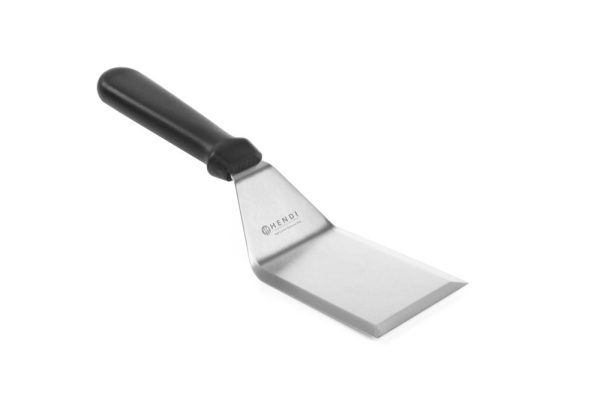 Espátula para virar hambúrgueres, HENDI, Preto, 77x283mm