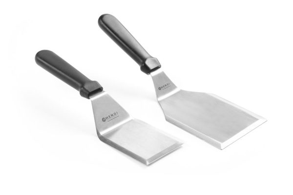 Espátula para virar hambúrgueres, HENDI, Preto, 77x283mm - Image 2