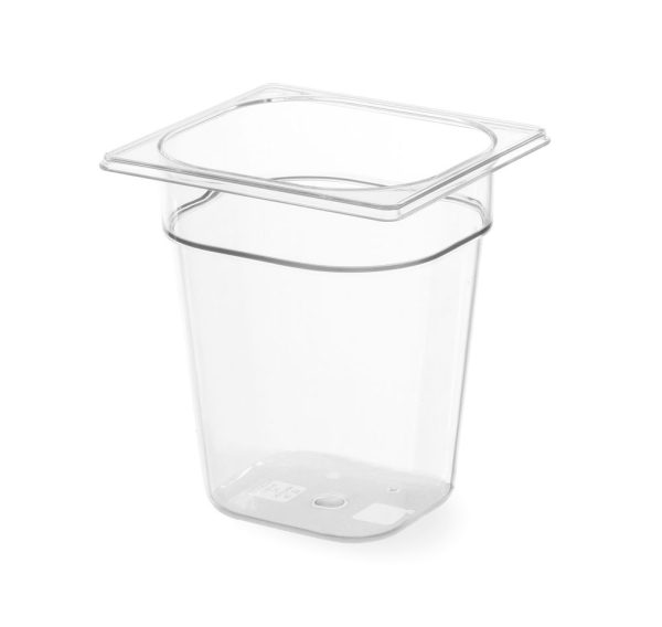 Recipiente Gastronorm 1/6, HENDI, Profi Line, GN 1/6, 1L, Transparente, 176x162x(H)65mm