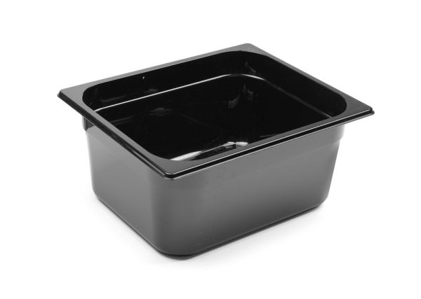 Recipiente Gastronorm 1/2, HENDI, Profi Line, GN 1/2, 9,5L, Preto, 325x265x(H)150mm