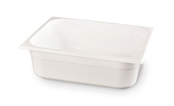 Recipiente Gastronorm 1/2, HENDI, GN 1/2, 4L, Branco, 325x265x(H)65mm