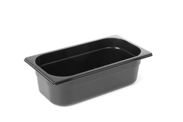 Recipiente Gastronorm 1/3, HENDI, Profi Line, GN 1/3, 4L, Preto, 325x176x(H)100mm