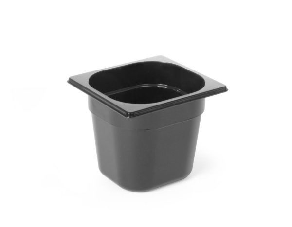 Recipiente Gastronorm 1/6, HENDI, Profi Line, GN 1/6, 2,4L, Preto, 176x162x(H)150mm