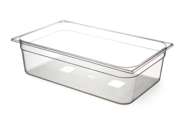 Recipiente Gastronorm 1/1, HENDI, Budget Line, GN 1/1, 9L, Transparente, 530x325x(H)65mm