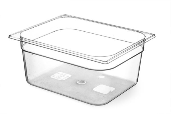 Recipiente Gastronorm 1/2, HENDI, Budget Line, GN 1/2, 12,5L, Transparente, 325x265x(H)200mm