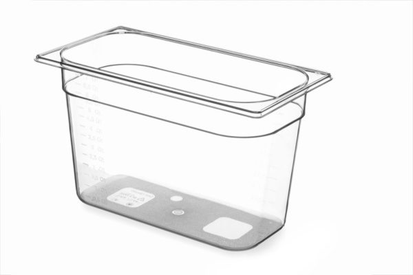 Recipiente Gastronorm 1/3, HENDI, GN 1/3, 7,8L, Transparente, 325x176x(H)200mm