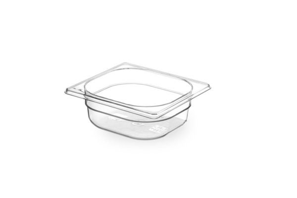 Recipiente Gastronorm 1/6, HENDI, GN 1/6, 1L, Transparente, 176x162x(H)65mm