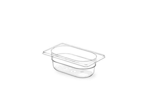 Recipiente Gastronorm 1/9, HENDI, GN 1/9, 0,6L, Transparente, 176x108x(H)65mm