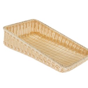 Cesto Rect. Inclinado PP Natural 40x30x4x10cm