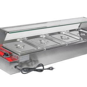 BANHO MARIA C/ 4XGN1/2 INOX 1170x340x315MM 1,5KW