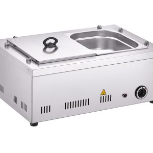BANHO MARIA C/ 2 GN 1/2x100MM 1,2KW 630x430x270MM