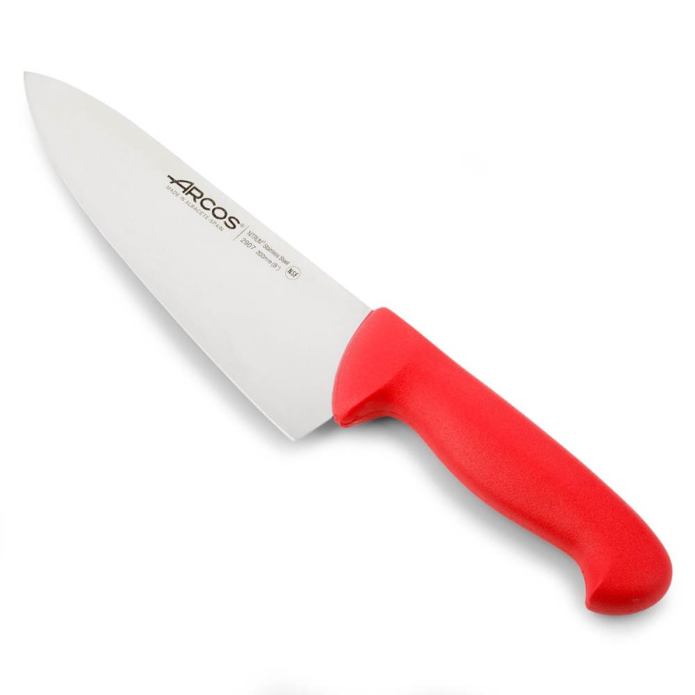Faca Chef Vermelha Série 2900 Arcos 200 mm